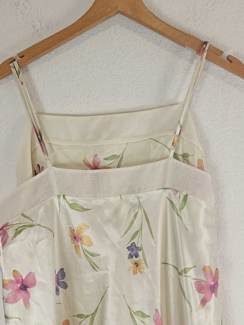 VTG Valerie Stevens Floral Sheer Slip Dress 1X Romantic Coquette Cottagecore - Picture 9 of 13